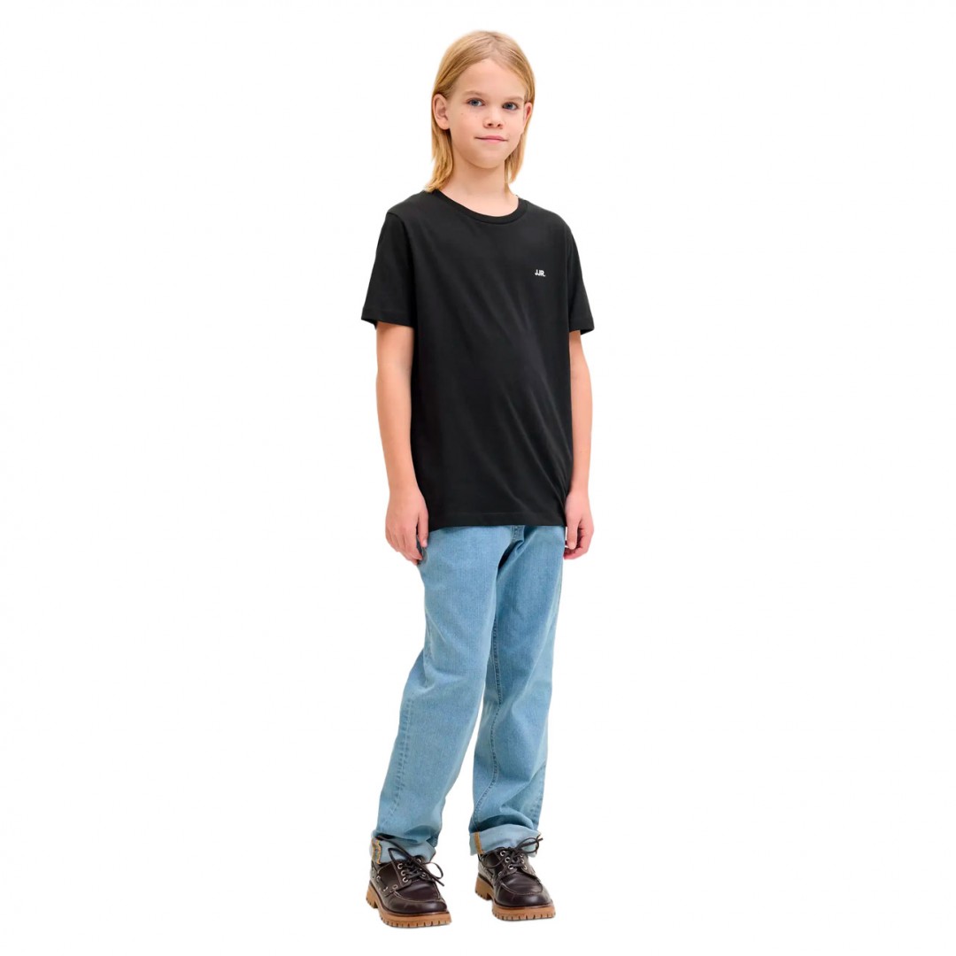 JJ REBEL LOGO TEE SS CREW NECK NOOS JNR 12293537-Black Μαύρο