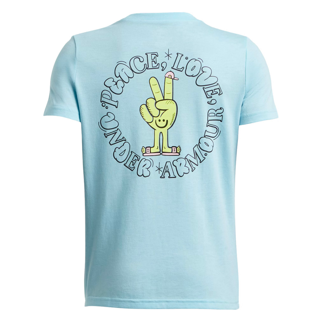 UNDER ARMOUR B PEACE LOVE UA SS 1390009-494 Siel