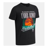 UNDER ARMOUR B BASKETBALL SS 6009319-001 Μαύρο Εικόνα 1
