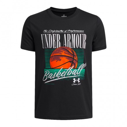 UNDER ARMOUR B BASKETBALL SS 6009319-001 Μαύρο