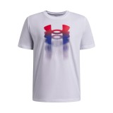 UNDER ARMOUR B LOGO BLUR SS 6009280-100 Λευκό Εικόνα 