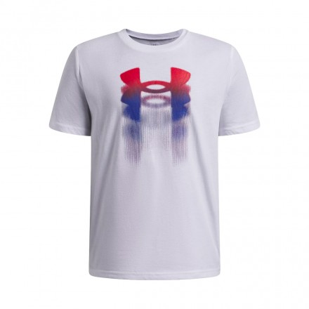UNDER ARMOUR B LOGO BLUR SS 6009280-100 Λευκό