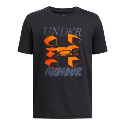 UNDER ARMOUR B SPLIT BIG LOGO SS 1390003-001 Μαύρο