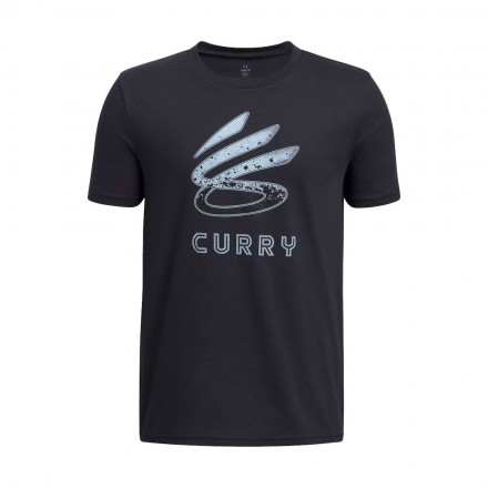 UNDER ARMOUR CURRY LOGO TEE 1387102-002 Μαύρο