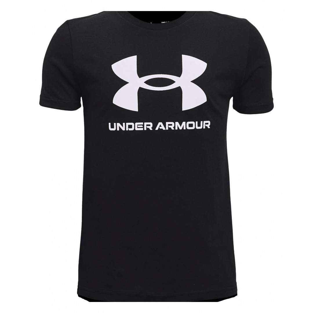 UNDER ARMOUR SPORTSTYLE LOGO SS 1363282-001 Μαύρο