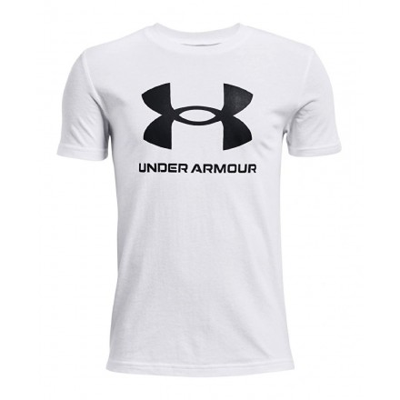 UNDER ARMOUR SPORTSTYLE LOGO SS 1363282-100 Λευκό