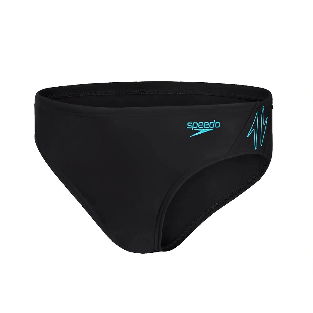 SPEEDO HYPER BOOM LOGO SPLICE 5CM BRIEF 003153-15176J Black