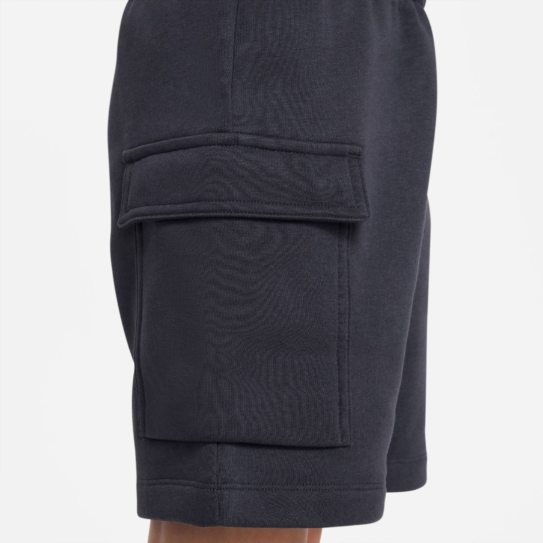 NIKE B NSW SI FLC CARGO SHORT FJ5530-070 Coal