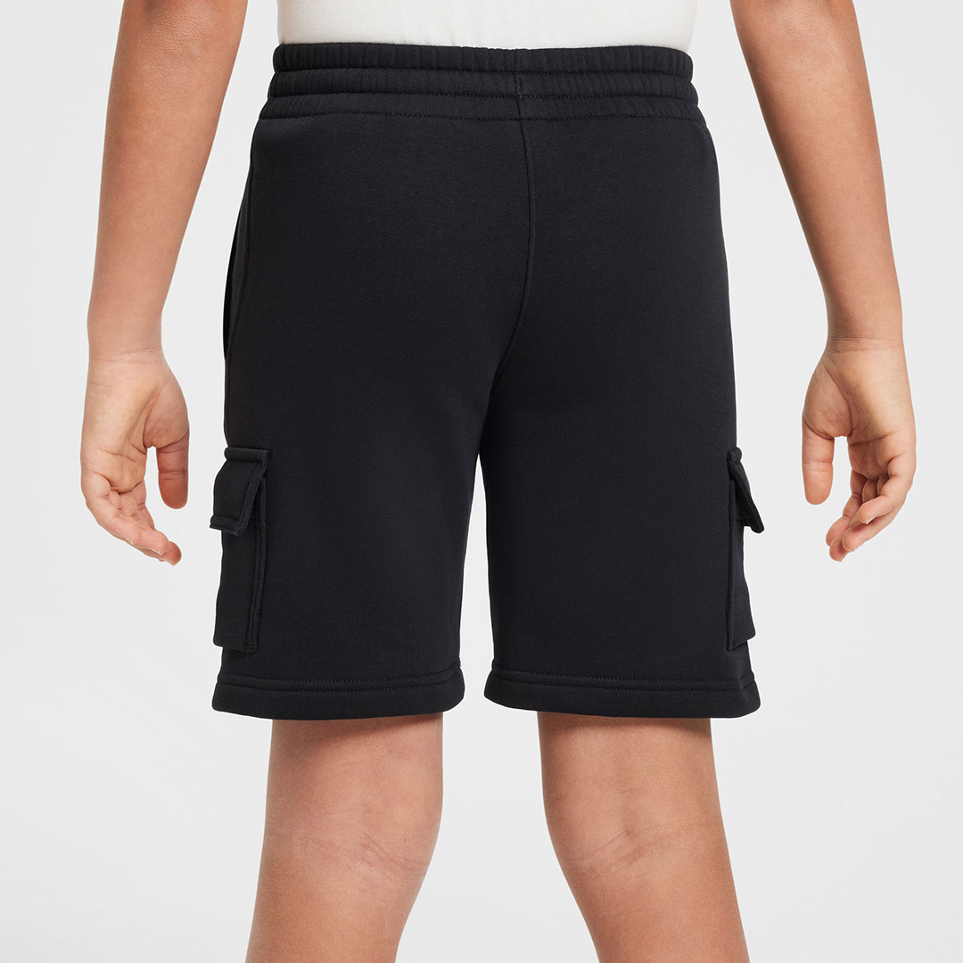 NIKE B NSW SI FLC CARGO SHORT BB HV6971-010 Μαύρο