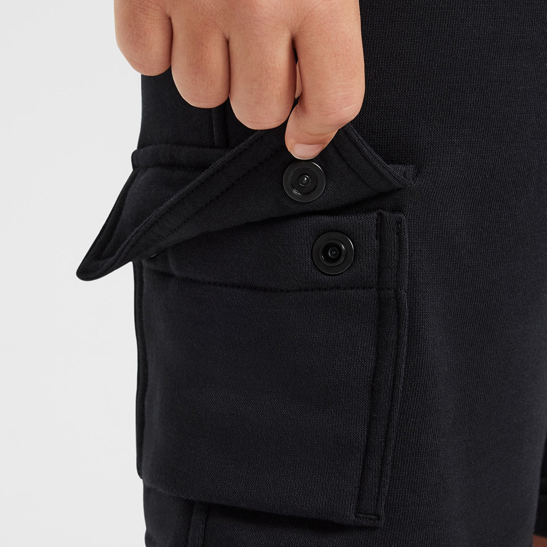 NIKE B NSW SI FLC CARGO SHORT BB HV6971-010 Μαύρο