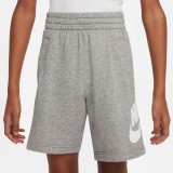 NIKE K NSW CLUB FT SHORT HBR FD2997-063 Γκρί Εικόνα 