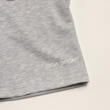 GSA SPORT LOGO SHORTS
(UNBRUSHED) 28-3407-05. GRAY MEL. Grey Image 1