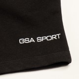GSA SPORT LOGO SHORTS
(UNBRUSHED) 28-3407-01. BLACK Black Image 1