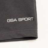 GSA SPORT LOGO SHORTS
(UNBRUSHED) 28-3407-06. CHARCOAL MEL. Coal Image 1
