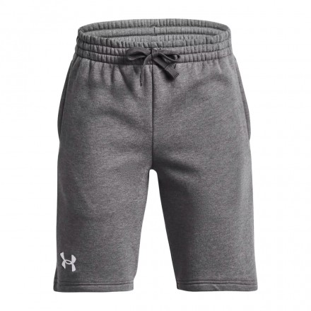 UNDER ARMOUR RIVAL FLEECE SHORTS 1379785-025 Coal