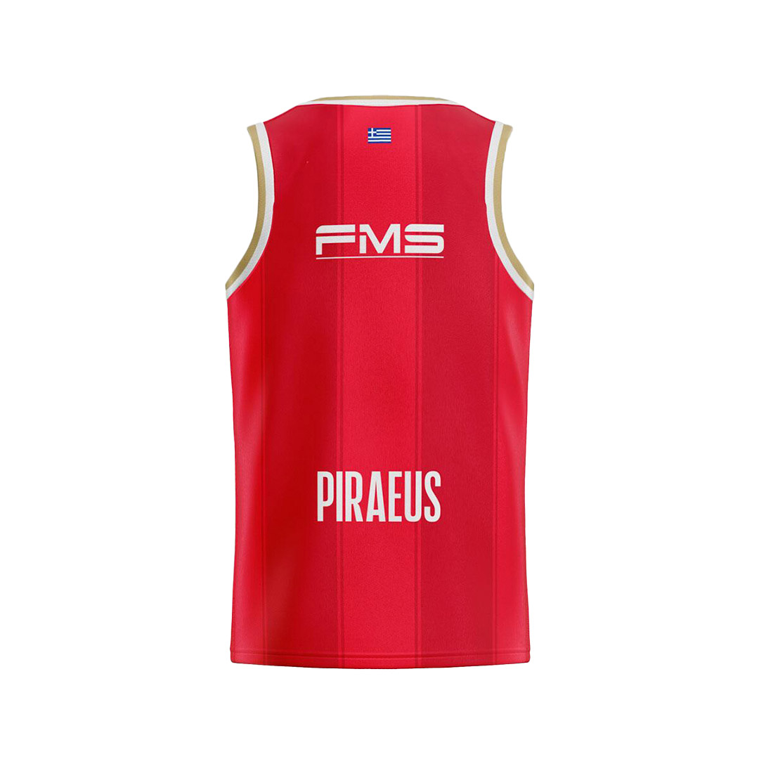GSA OFFICIAL KIDS JERSEY OLYMPIACOS TYPE A RED 1747363-RED Κόκκινο