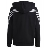 adidas Sportswear U FI 3S FZ HD HR6317 Μαύρο Εικόνα 2