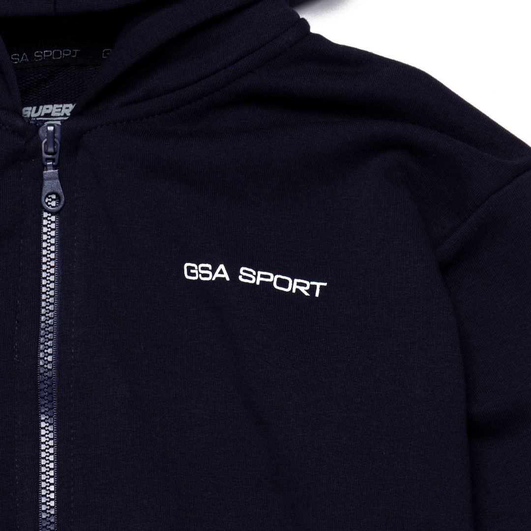 GSA SPORT HOODIE JACKET (BRUSHED) 28-3405-BLUE MARINE Μπλε