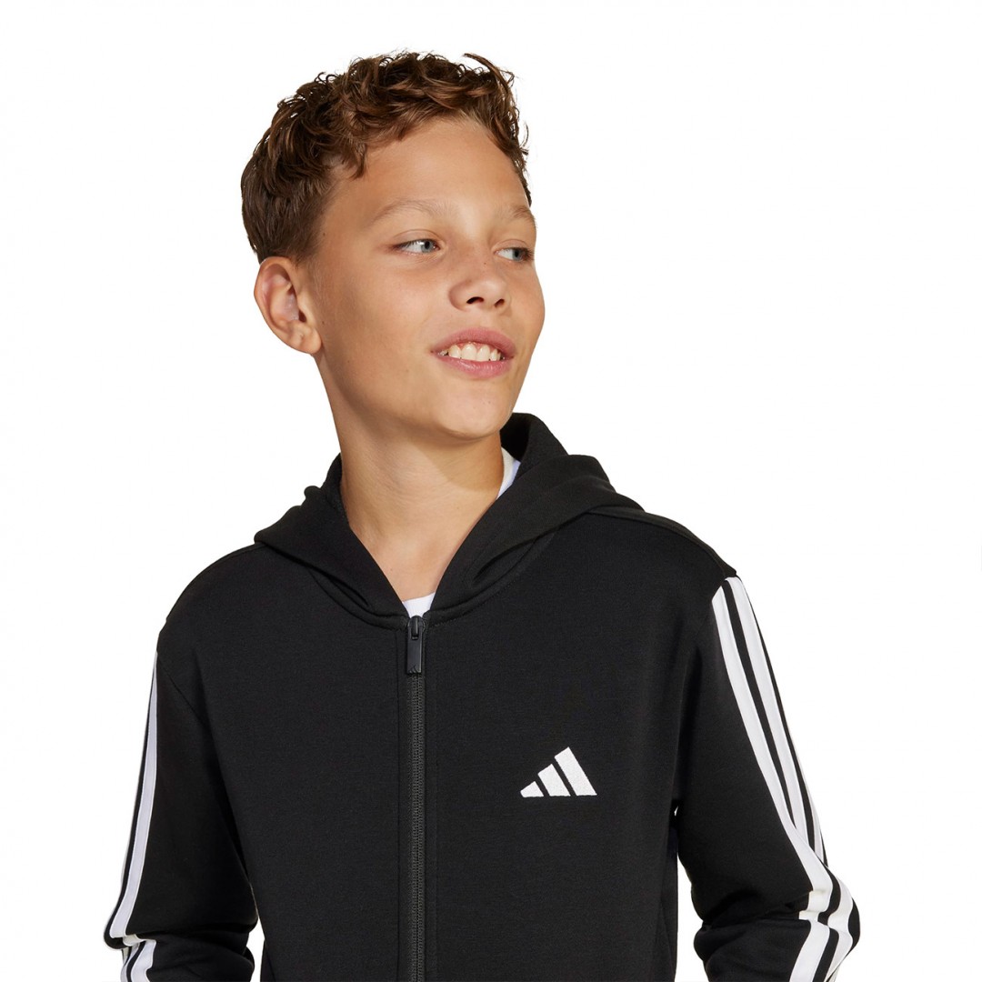 adidas sportswear J 3S FL FZ HD JD6494 Μαύρο