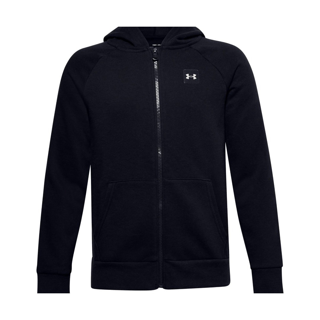 UNDER ARMOUR RIVAL FLEECE FZ HOODIE 1357609-001 Black
