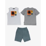 BODYTALK SETS BOYS TANK TOP-TSHIRT-LONG SHORTS 1261-755099-00200 Colorful Image 4