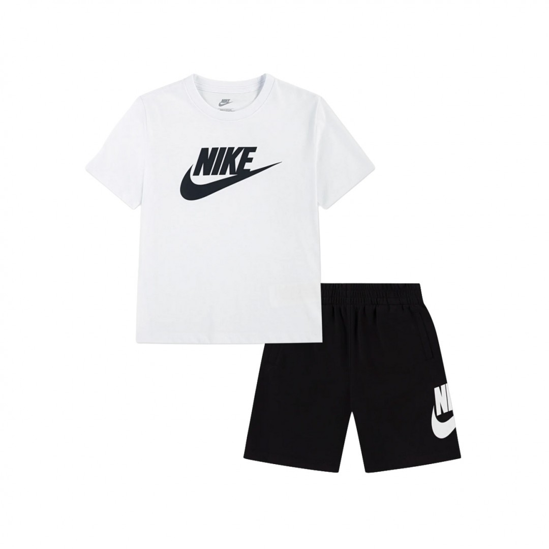 NIKE CLUB TEE & SHORT SET 66L596-F66 Colorful