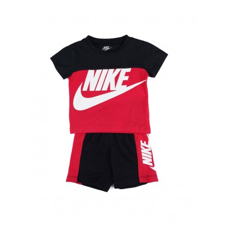 NIKE SPORTSWEAR T-SHIRT AND SHORTS 2-PIECE SET 66H363-U10 Πολύχρωμο