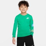 NIKE RETRO STICKER LS TEE 86L833-E5D Πράσινο Εικόνα 