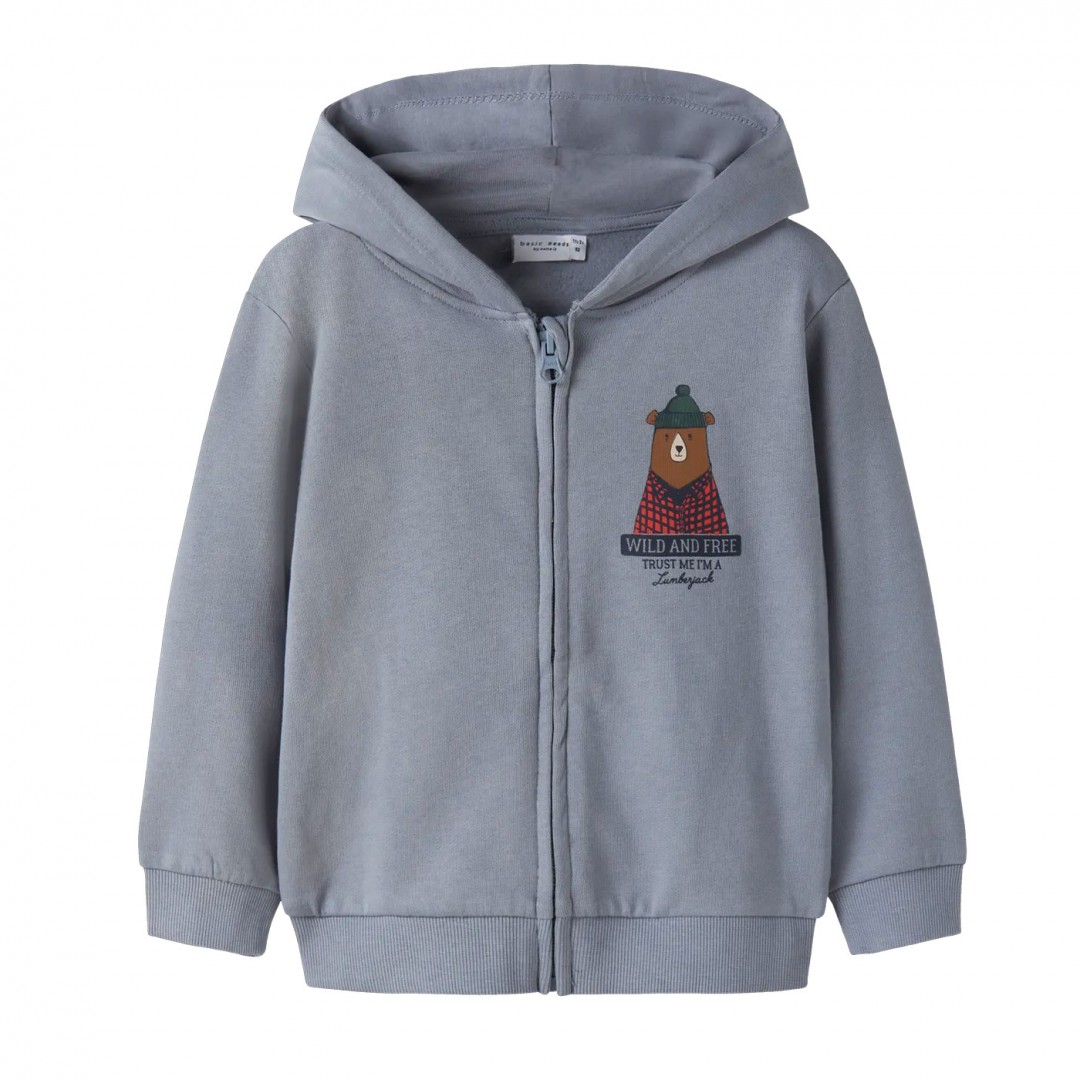 NAME IT NMMVOLTINUS NREG SWEAT CARD WH BRU 13249494-4877127 Σιελ