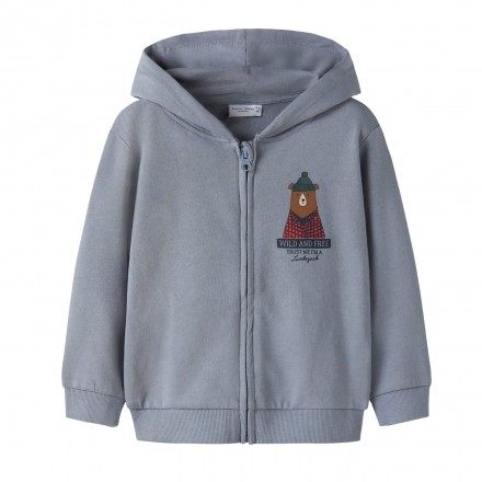 NAME IT NMMVOLTINUS NREG SWEAT CARD WH BRU 13249494-4877127 Σιελ