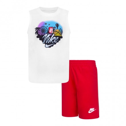 NIKE B NSW MUSCLE SHORT SET 86K897-U10 Colorful