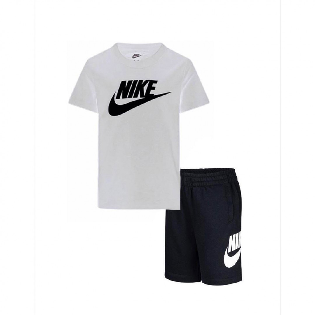 NIKE CLUB TEE & SHORT SET 86L596-F66 Colorful