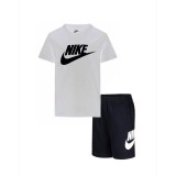 NIKE CLUB TEE & SHORT SET 86L596-F66 Colorful Image 