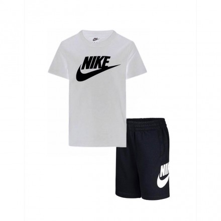 NIKE CLUB TEE & SHORT SET 86L596-F66 Colorful
