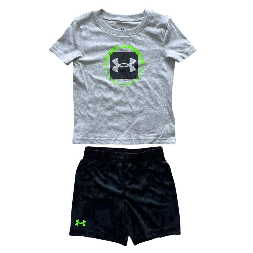 UNDER ARMOUR PRINTED SS SHORT SET UASII27E-052 Πολύχρωμο