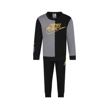 NIKE B NSW AMPLIFY CREW JOGGER SET 86K054-023 Μαύρο