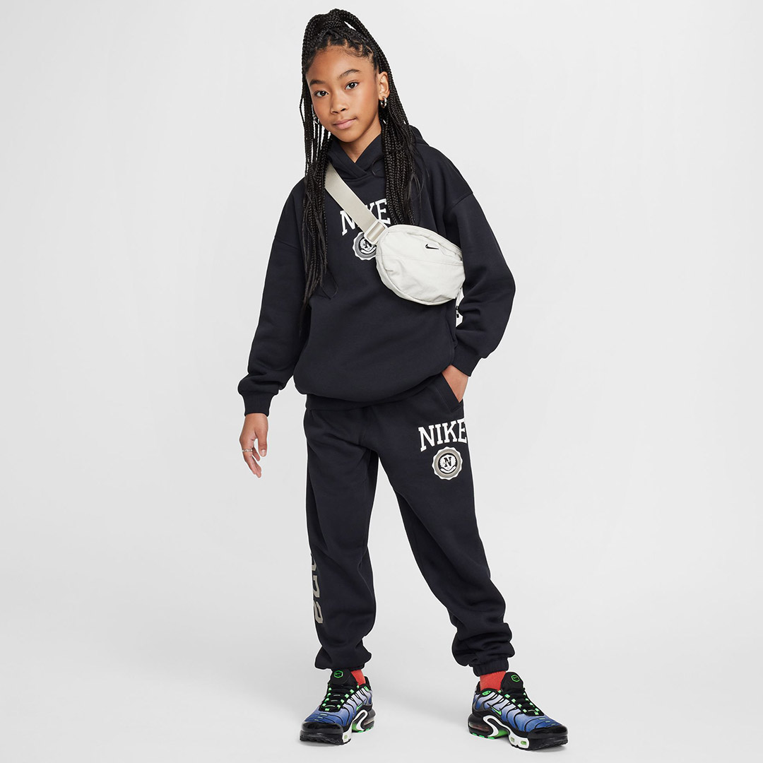 NIKE G NSW CLUB FLC LSE PNT GX STAR HJ3374-010 Μαύρο