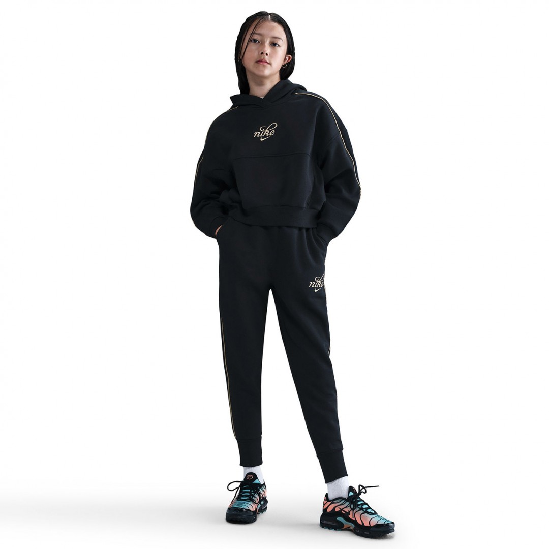 NIKE G NSW CLUB FLC OS JGGR GX SHNE HV0423-010 Black