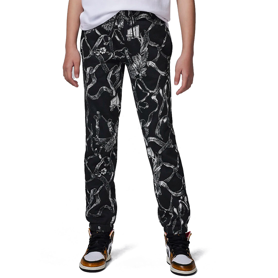 JORDAN JDG WJ BRKLYN FLC AOP PANT 45D373-G0T Ανθρακί