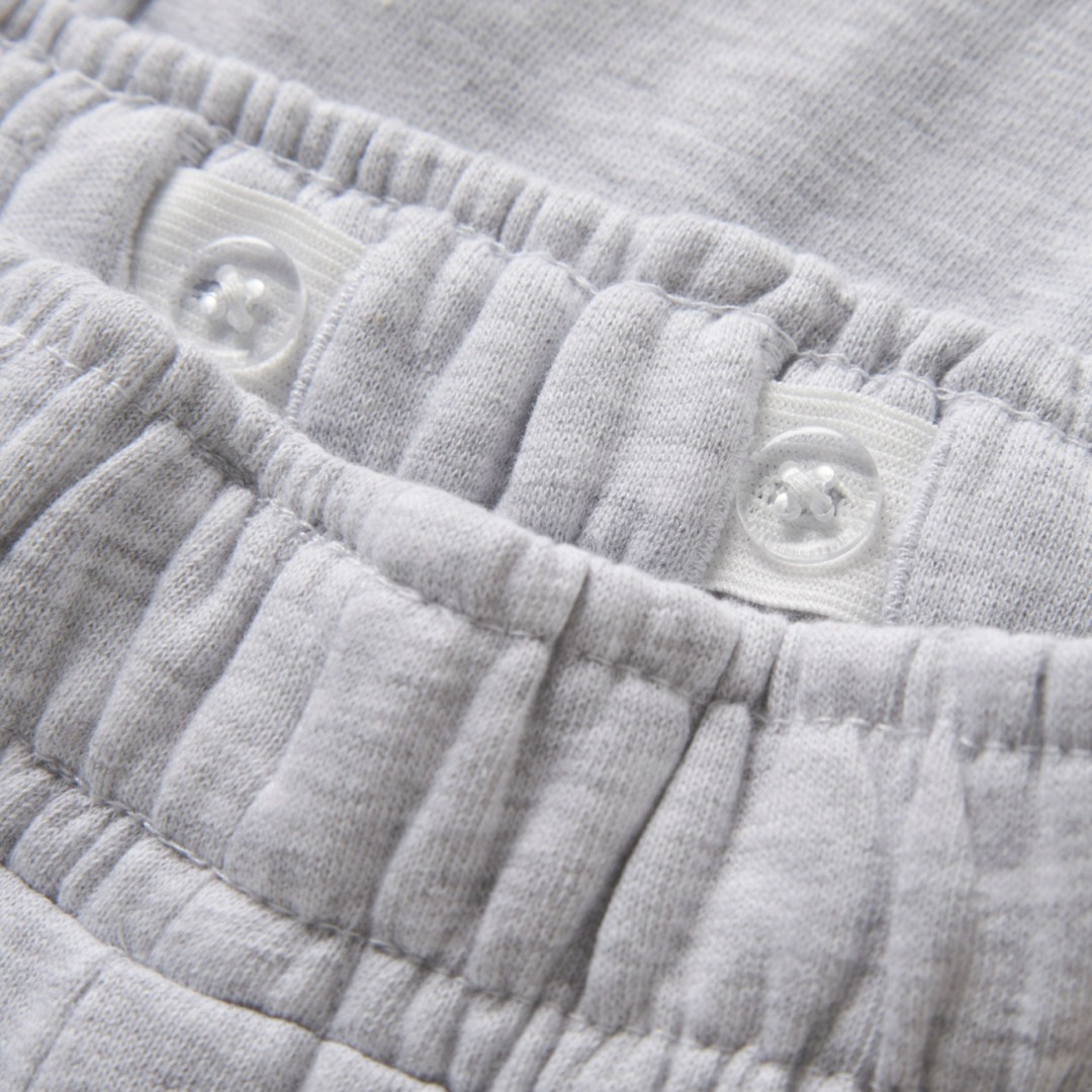 NAME IT NKFVIMA BARREL SWE PANT BRU 13260568-LIGHT GREY MELANGE Grey