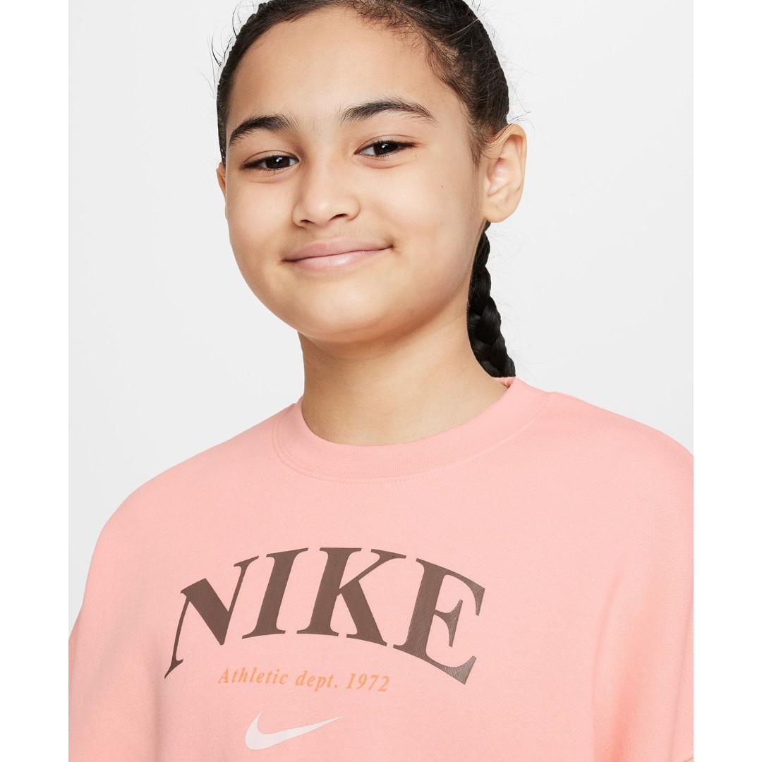 NIKE G NSW TREND FLC CREW DV2563-800 Pink