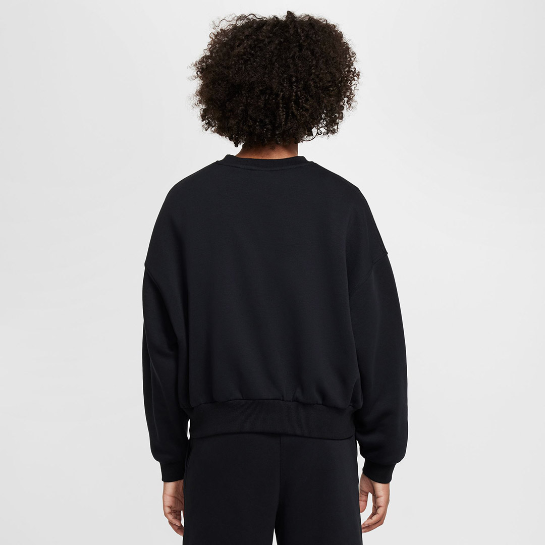 NIKE G NSW CLUB FLC BXY CRW GX STAR FZ5566-010 Μαύρο