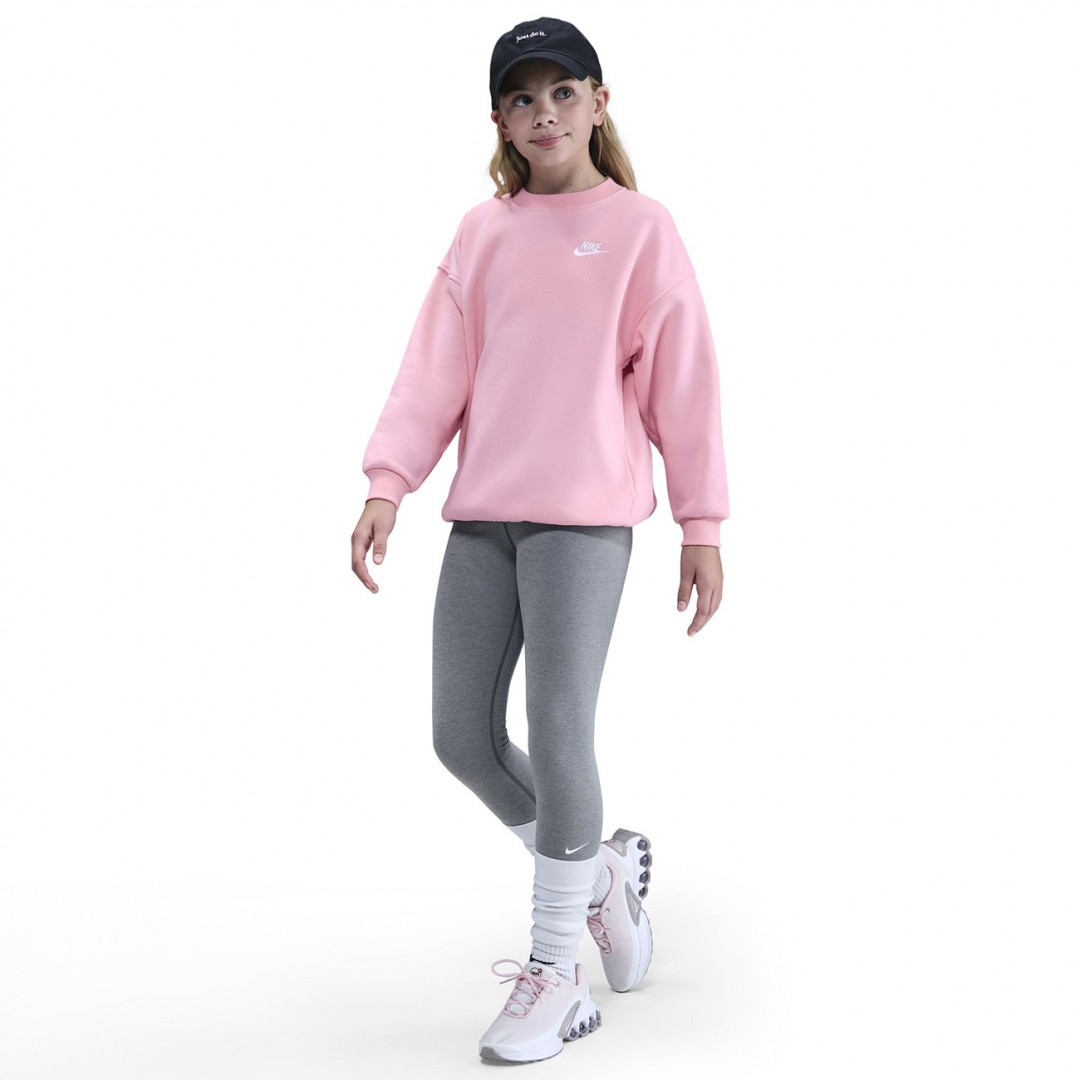 NIKE G NSW CLUB FLC OVRSZD CREW LBR FD2923-690 Ροζ