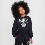 NIKE G NSW CLUB FT BXY CREW GX STAR HJ3373-010 Μαύρο Εικόνα 