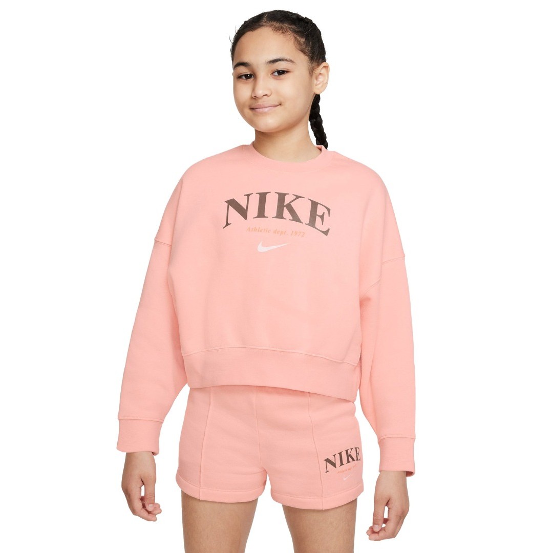 NIKE G NSW TREND FLC CREW DV2563-800 Pink
