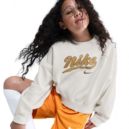 NIKE G NSW TREND FLC CRP CREW IH4308-133 Ecru