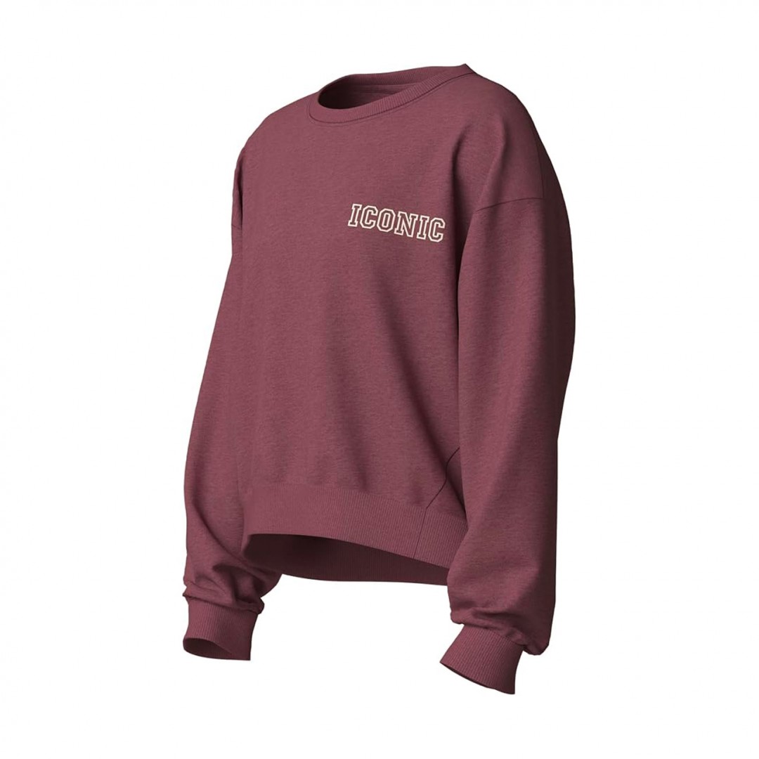 NAME IT NKFVIMA LS RLX SWEAT BRU 13260570-WILD GINGER Βordeaux