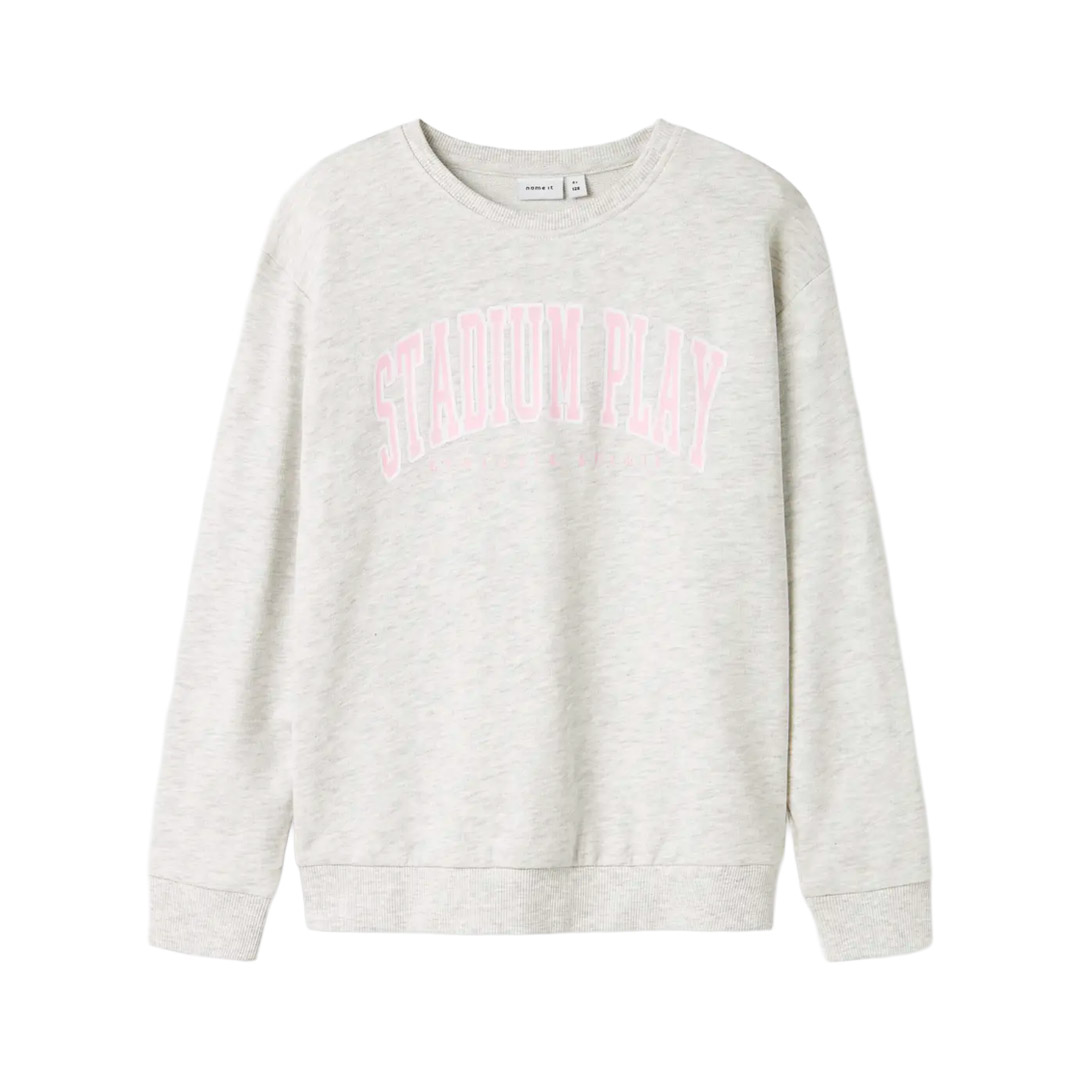 NAME IT NKFLIONA NREG SWEAT BRU 13246230-4819836 Γκρί