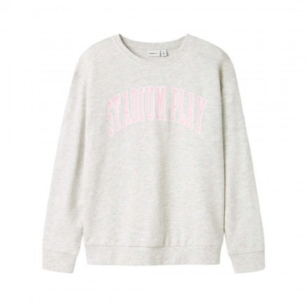 NAME IT NKFLIONA NREG SWEAT BRU 13246230-4819836 Γκρί