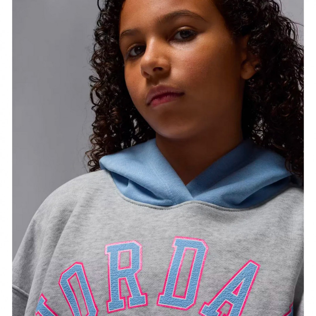 JORDAN BLUE JEANS & BLING PO HOODIE 45F193-G2H Grey